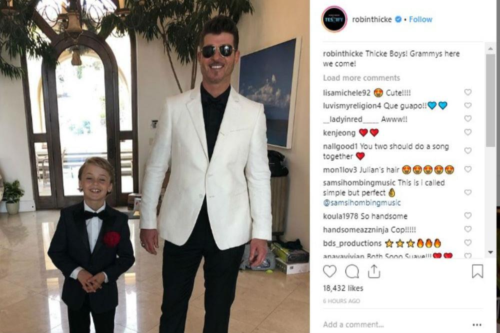Julian and Robin Thicke (c) Instagram