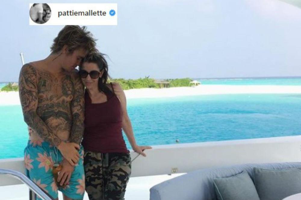 Justin Bieber and his mum Pattie Mallette