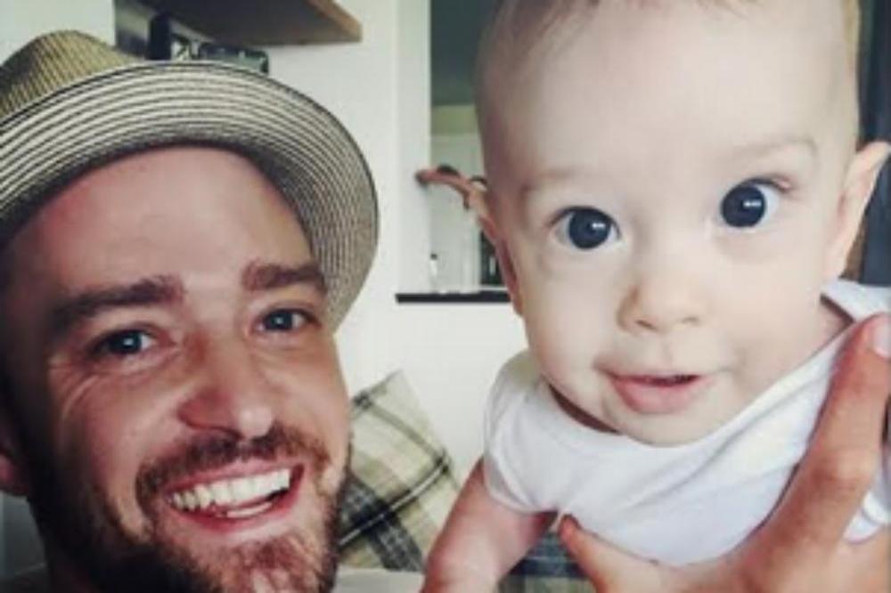 Justin Timberlake and baby Silas (c) Twitter