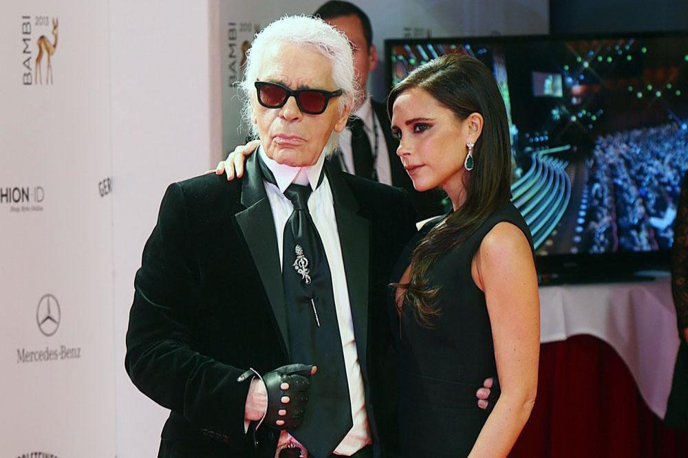Karl Lagerfeld and Victoria Beckham