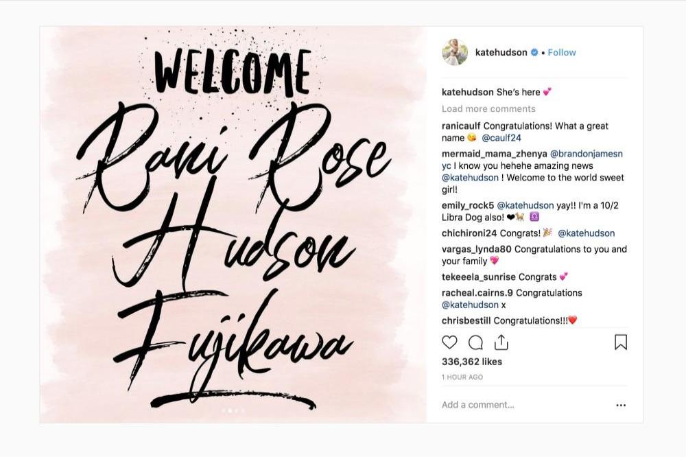 Kate Hudson's Instagram (c) post
