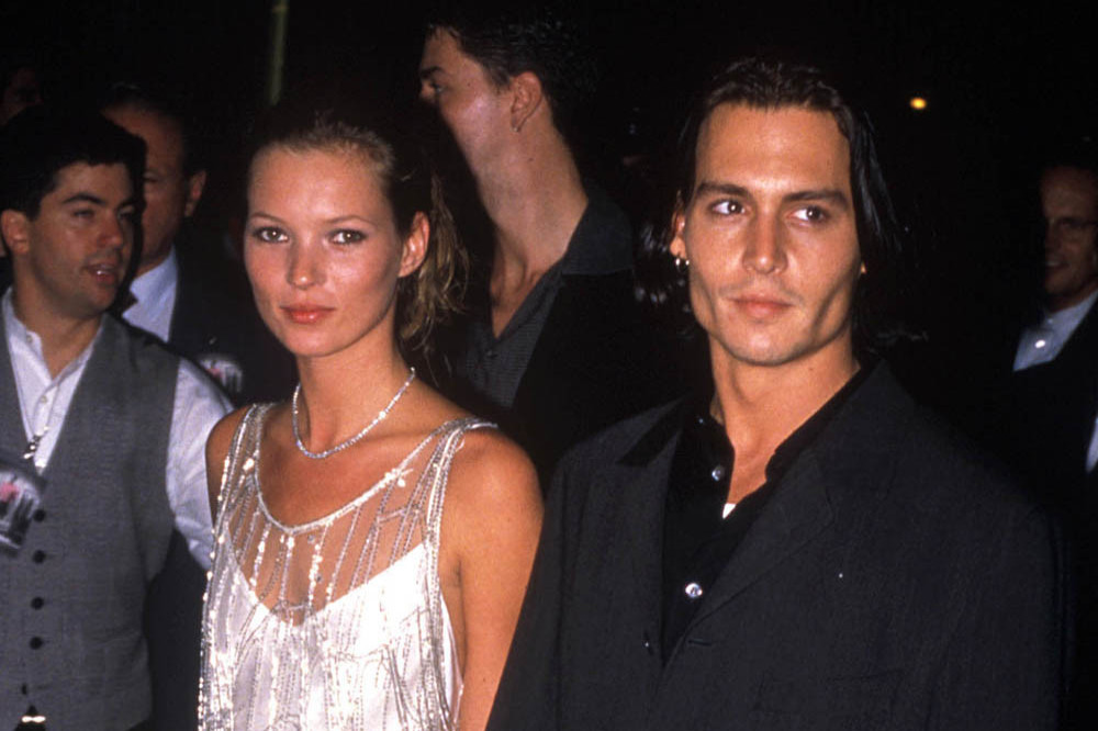 Kate Moss dated Johnny Depp in the 1990s