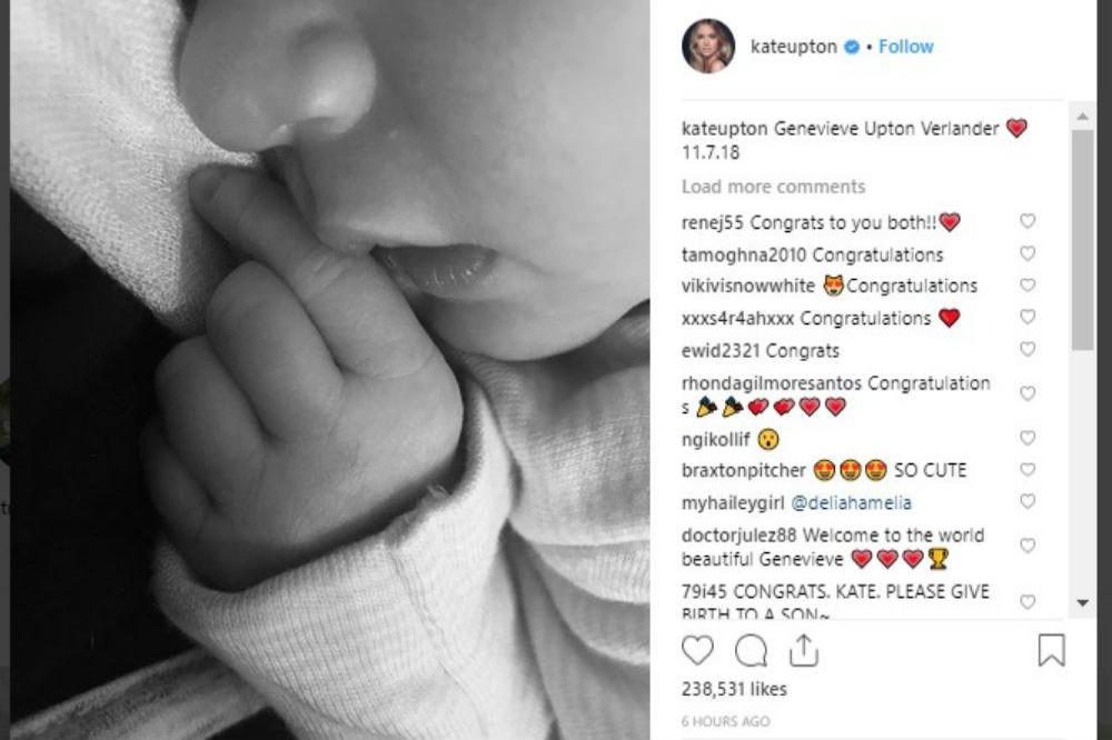 Kate Upton's baby (c) Instagram