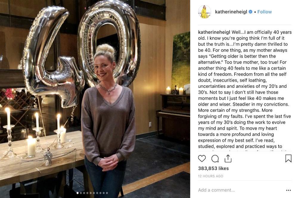 Katherine Heigl's Instagram (c) post