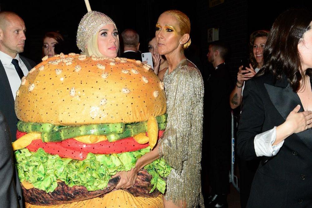 Katy Perry dressed as hamburger at Met Gala