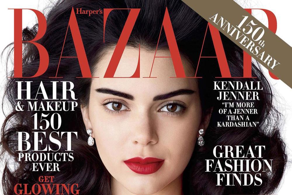 Kendall Jenner on the cover of Harper's Bazaar magazine