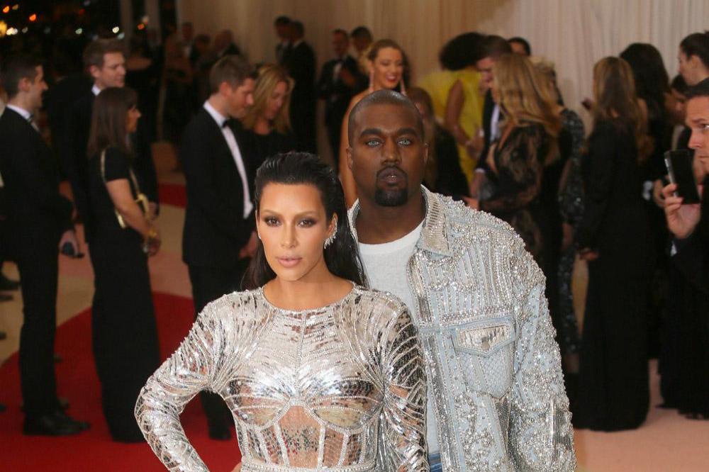 Kim Kardashian West and Kanye West at the 2016 Met Gala