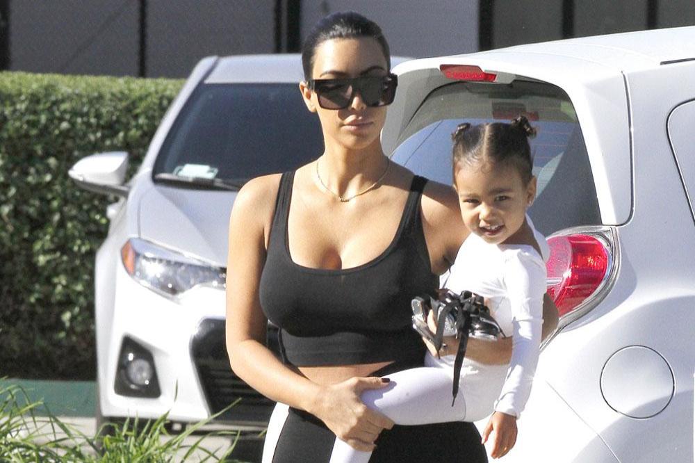 Kim Kardashian West with daughter North