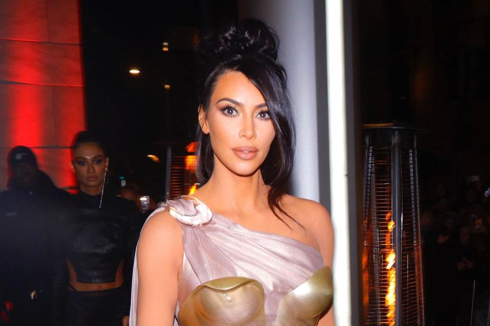 Kim Kardashian West in custom Thierry Mugler dress