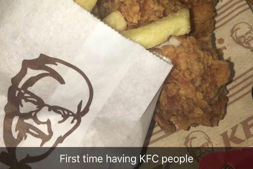 Kylie Jenner's KFC meal 