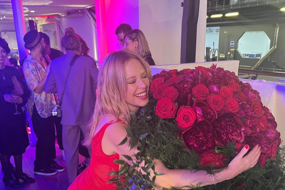 Kylie Minogue is bursting with joy over Padam Padam's success