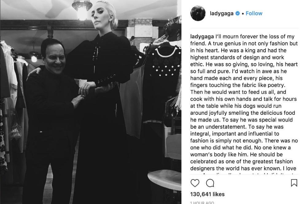 Lady Gaga's Instagram (c) post