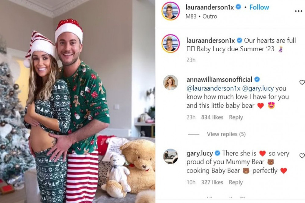 Laura Anderson and Gary Lucy are expecting their first child together, but the pair are no longer a couple - Instagram