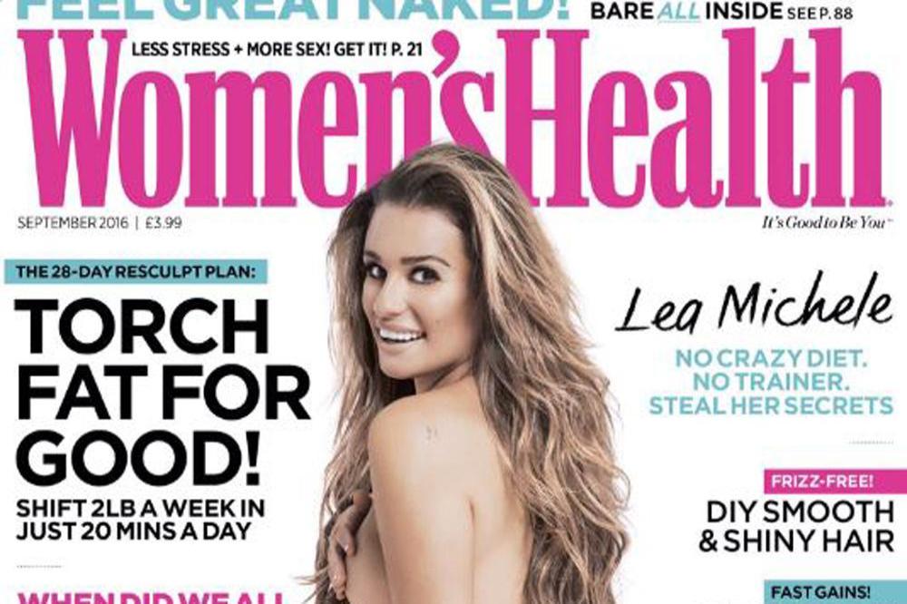 Lea Michele on the cover of Women's Health magazine