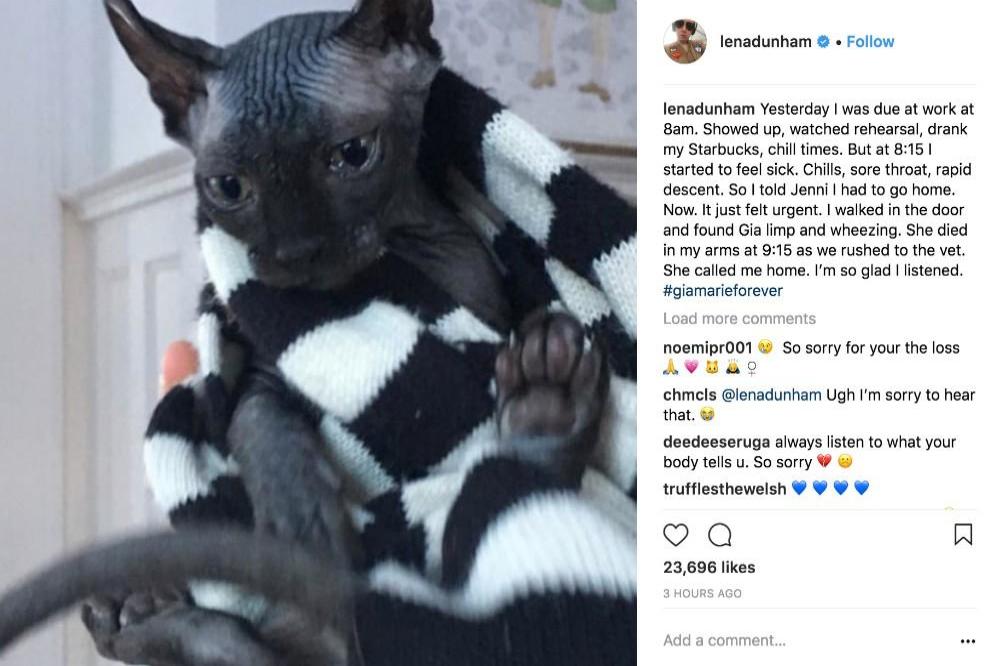 Lena Dunham's Instagram (c) post