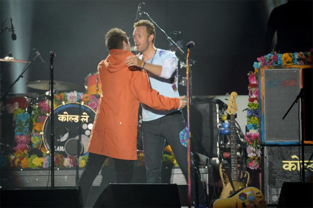 Liam Gallagher and Chris Martin