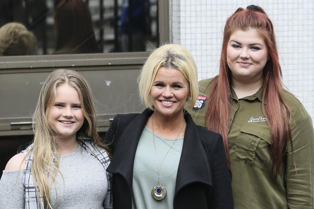 Kerry Katona with daughters Lilly and Molly