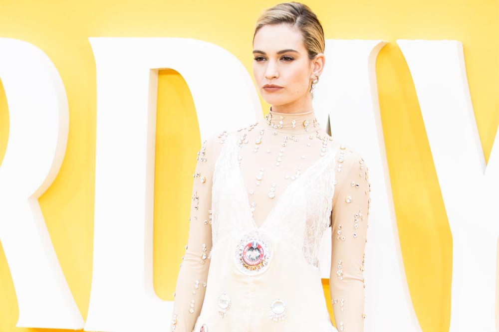 Lily James shot intimate scenes for the drama series