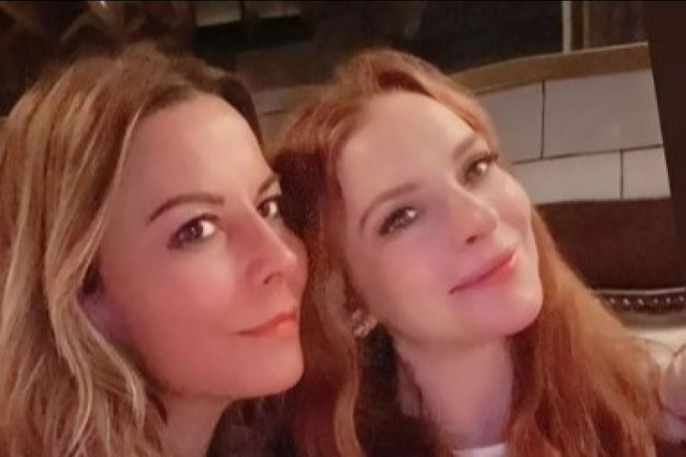 Lindsay Lohan celebrates her pregnancy with friend Juliet Angus at a baby shower (C) Juliet Angus/Instagram