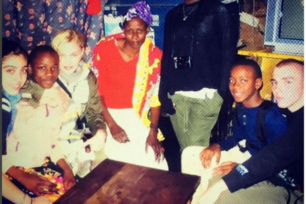 Madonna and family in Africa (c) Instagram