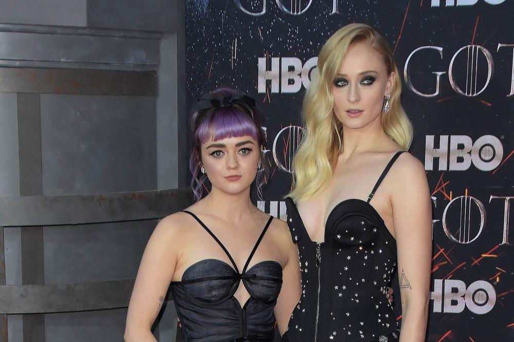 Game of Thrones stars Maisie Williams and Sophie Turner 