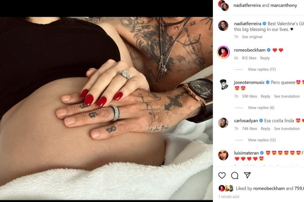 Marc Anthony expecting first child with new wife Nadia Ferreira - Instagram