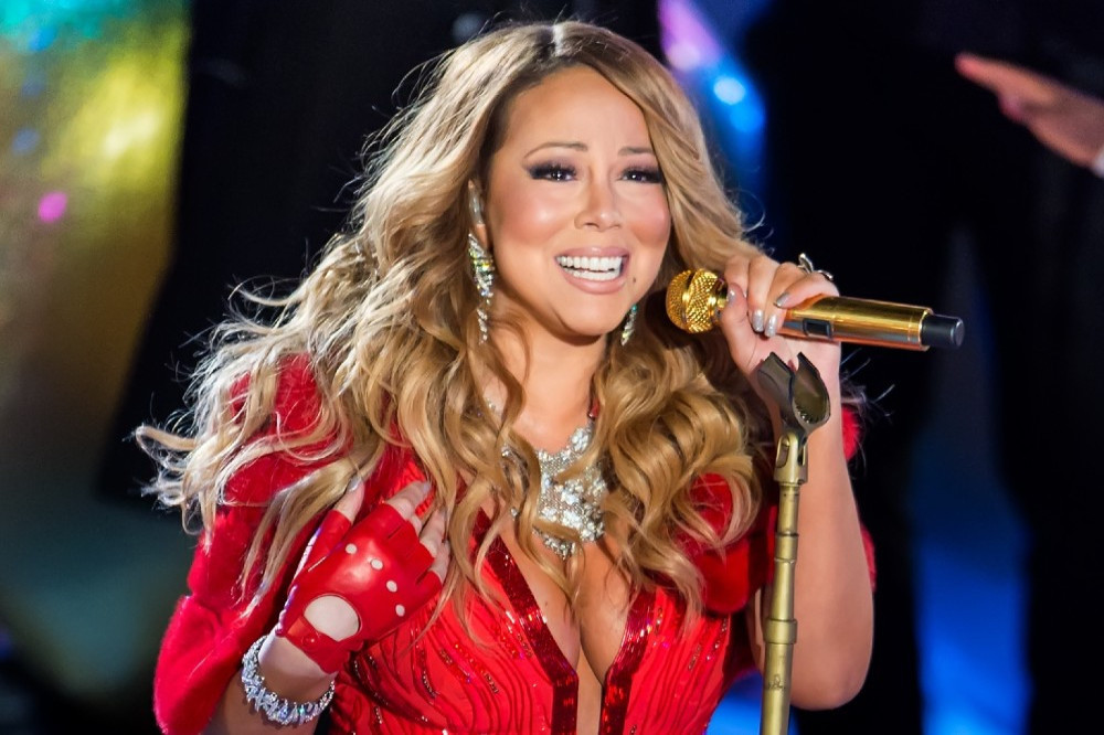 Mariah Carey performs at Rockefeller Christmas Tree ceremony