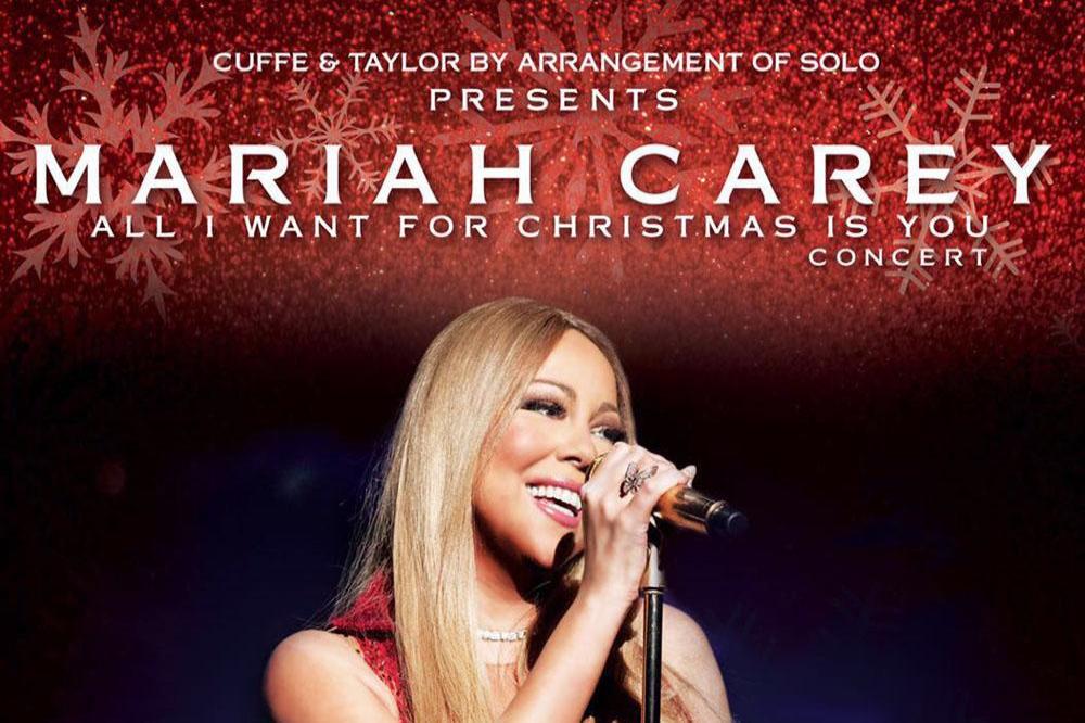 Mariah Carey's All I Want For Christmas tour poster 