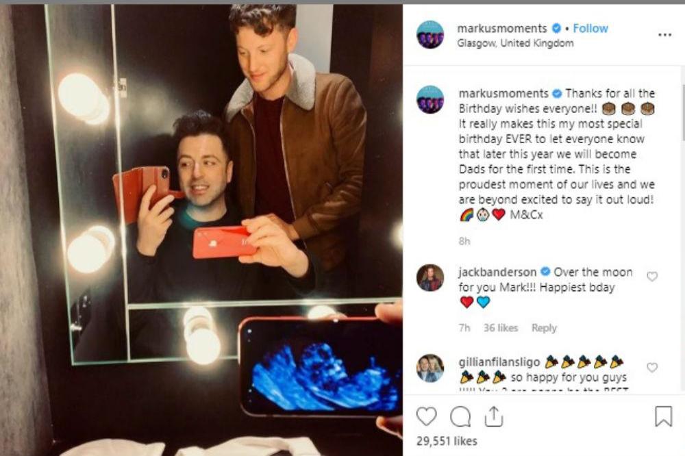 Mark Feehily's baby announcement (c) Instagram