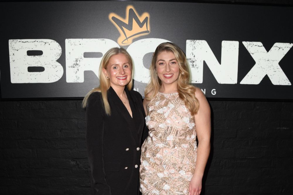 Marnie Swindells supported by fellow winner Rachel Woolford at her gym expansion launch - credit Christopher Harvey-Press Box PR