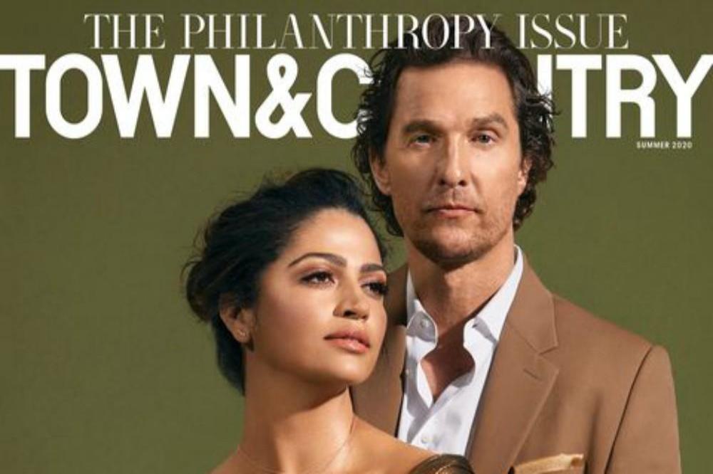 Camila Alves and Matthew McConaughey cover Town and Country