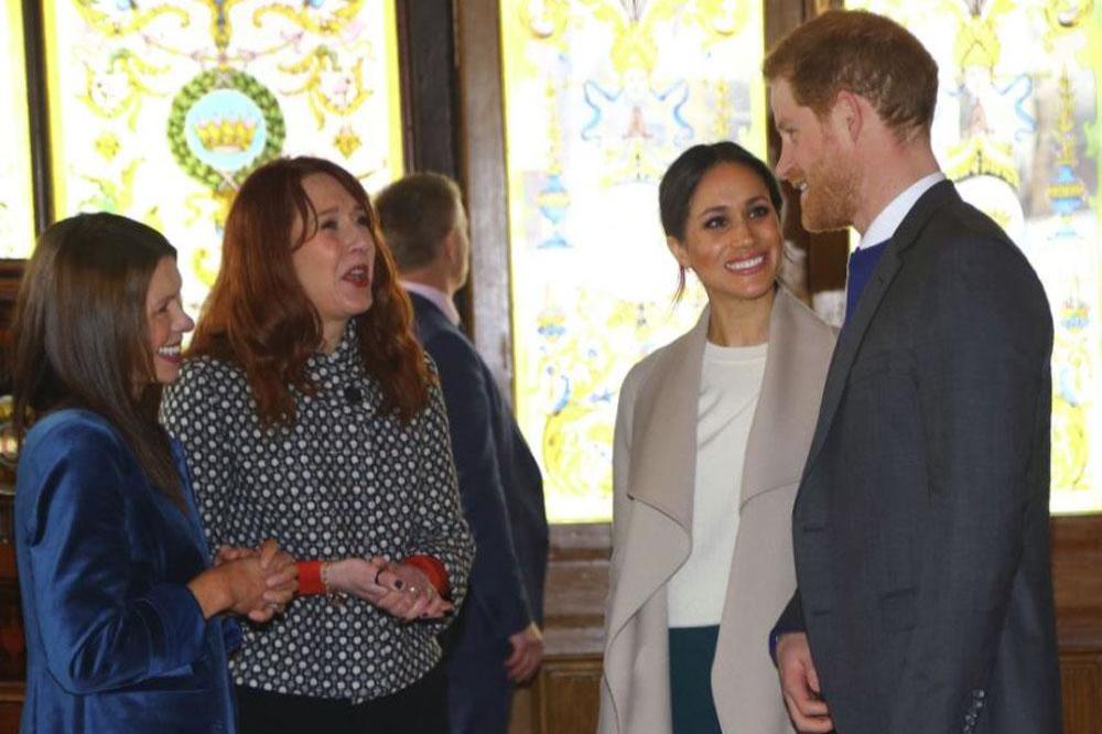 Meghan Markle and Prince Harry at the Crown Liquor Saloon