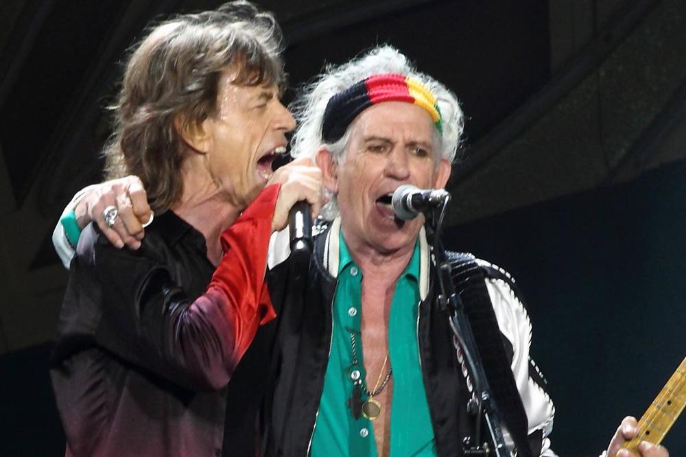 Keith Richards with Sir Mick Jagger