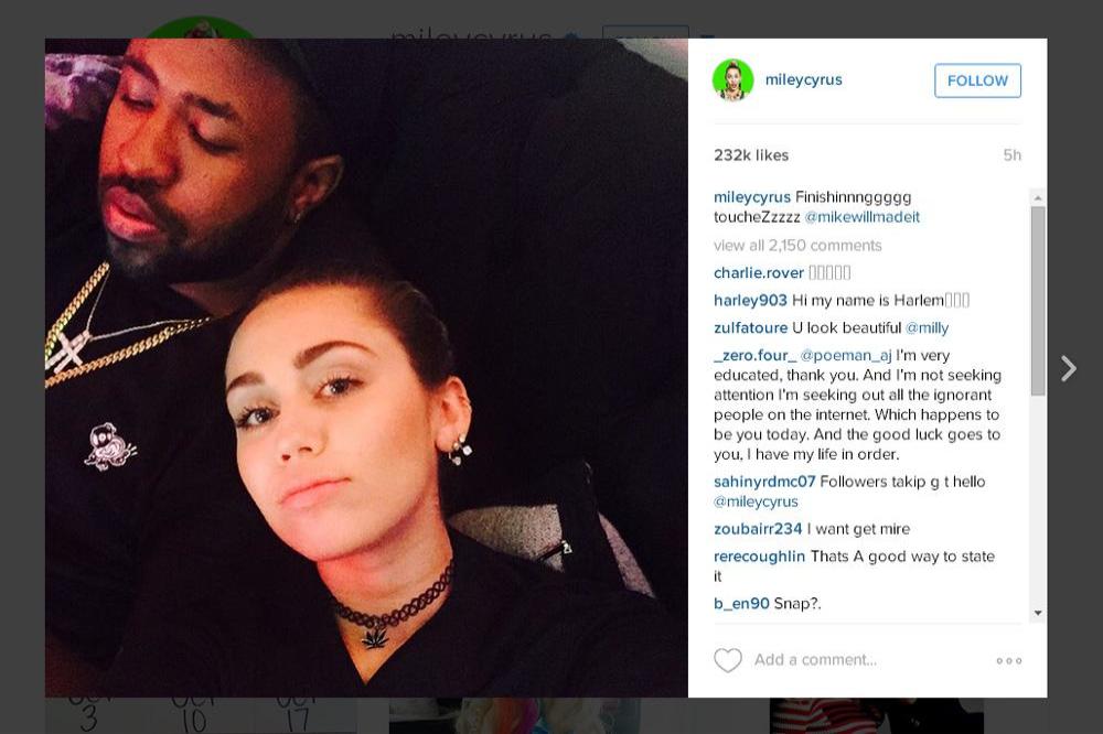 Miley and Mike on Instagram