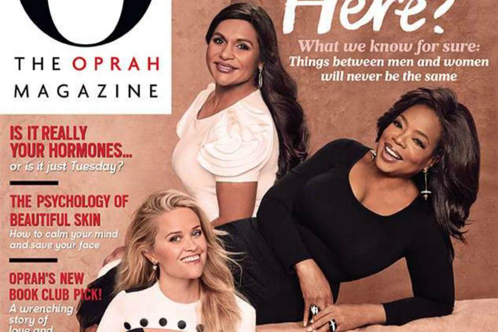 Mindy Kaling, Oprah Winfrey and Reese Witherspoon for O Magazine