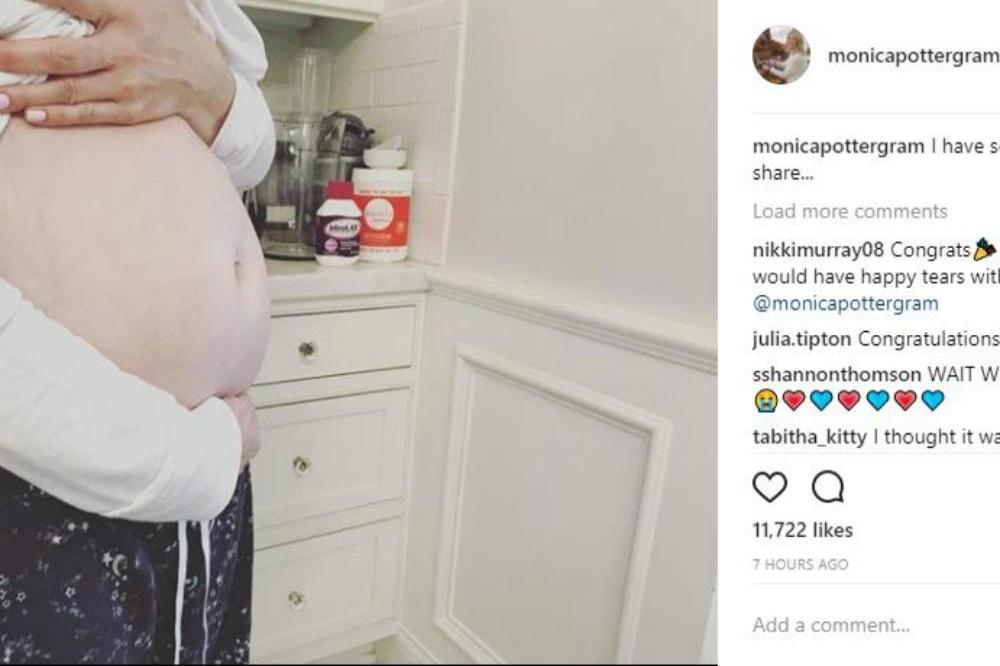 Monica Potter is pregnant (c) Monica Potter/Instagram