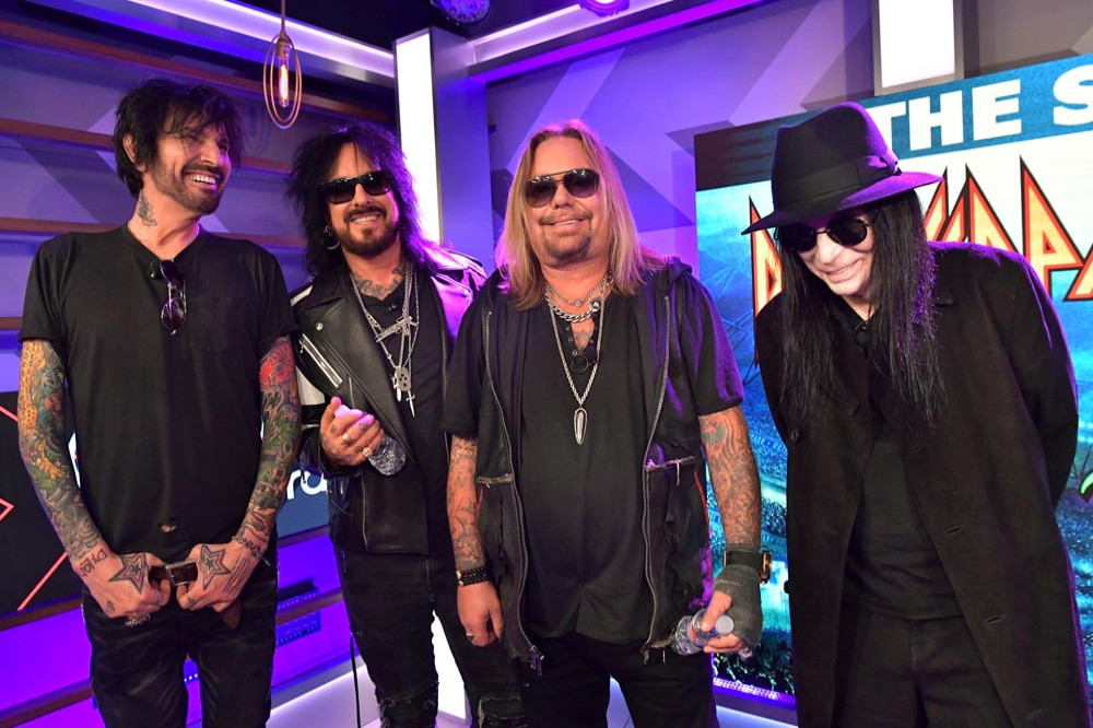 Motley Crue are recording new music before starting the European leg of their tour