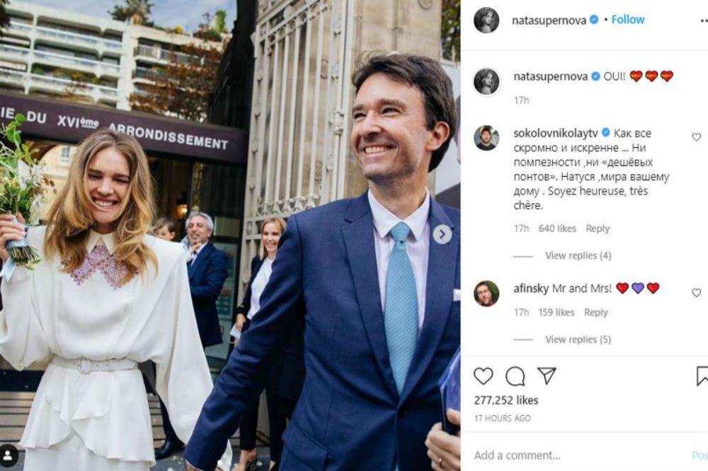 Natalia Vodianova and Antoine Arnault (c) Instagram