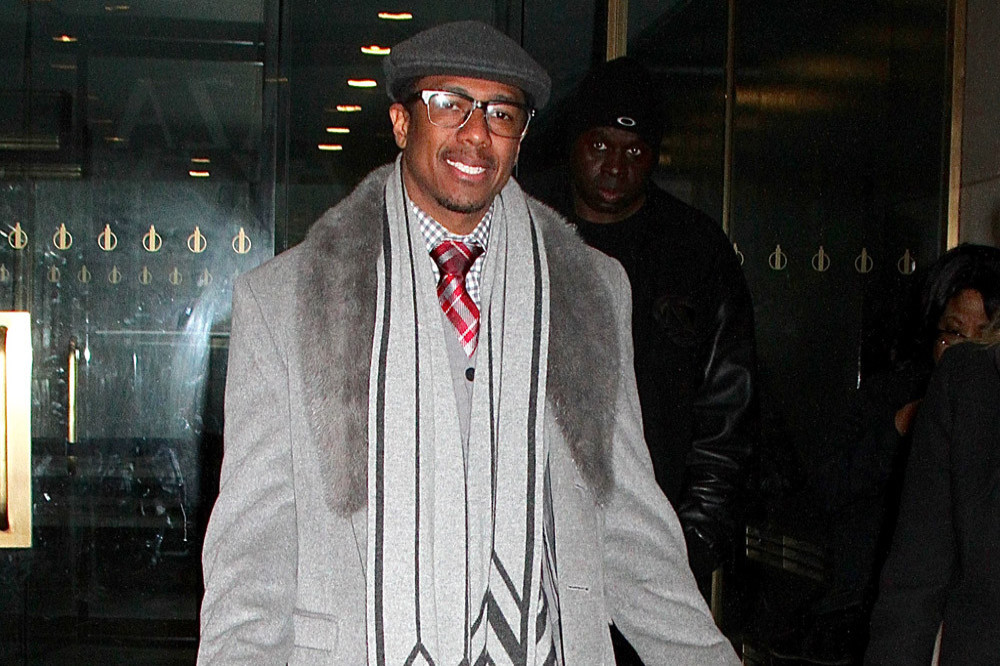 Nick Cannon outside the Today Show building
