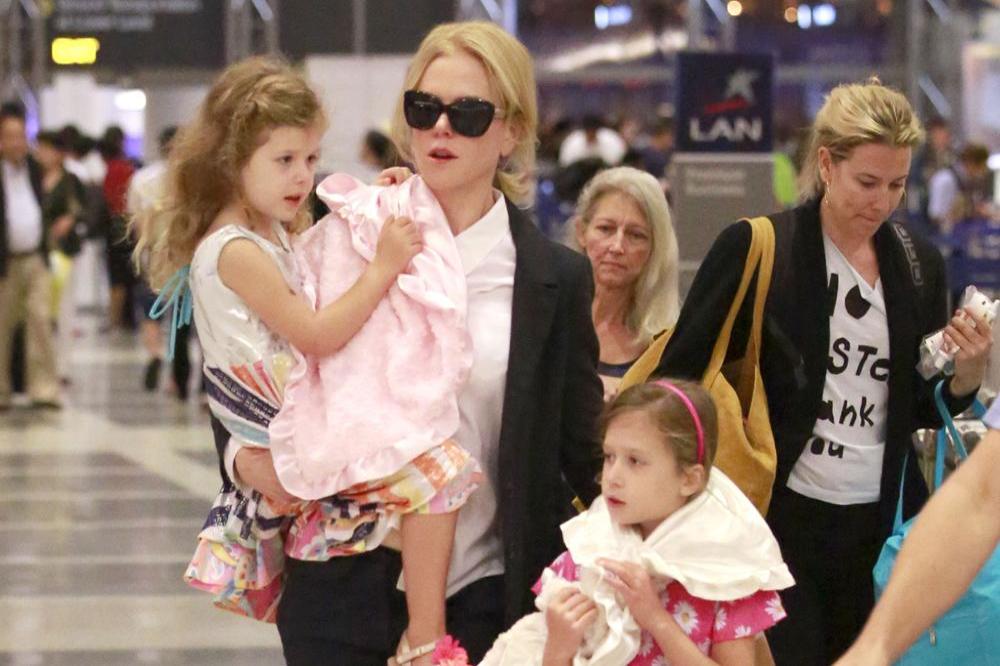 Nicole Kidman and her daughters