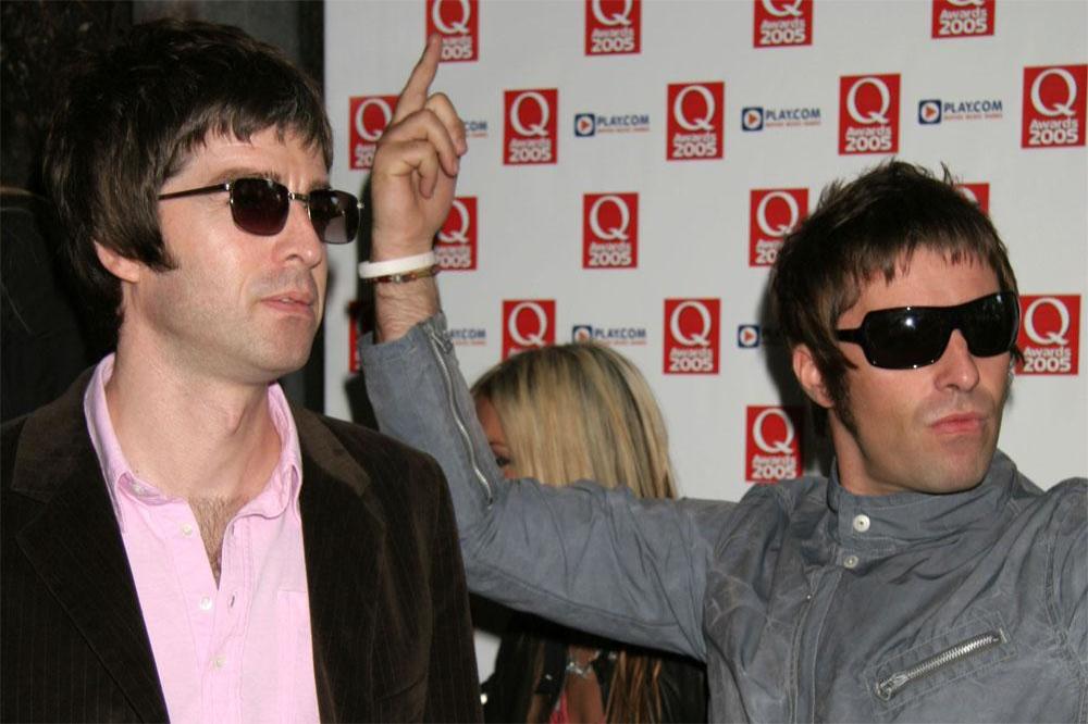 Noel Gallagher with Liam Gallagher