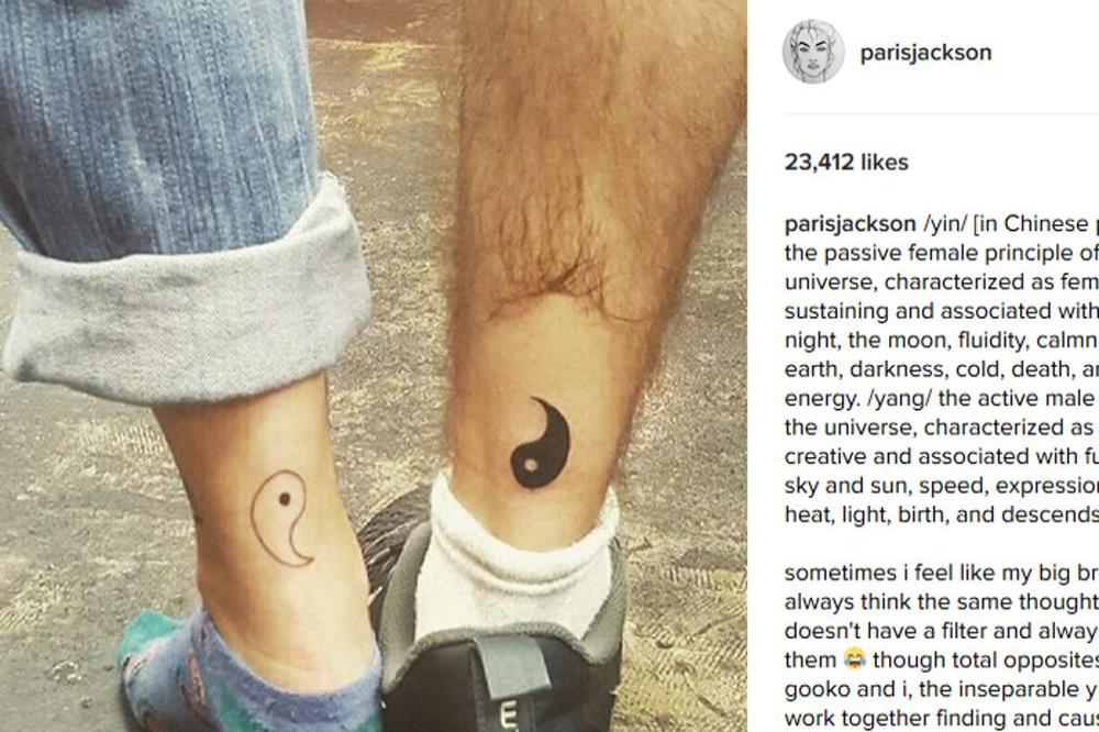 Paris and Prince Jackson's tattoos (c) Paris Jackson's Instagram