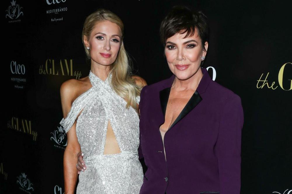 Paris Hilton and Kris Jenner at The Glam App launch 