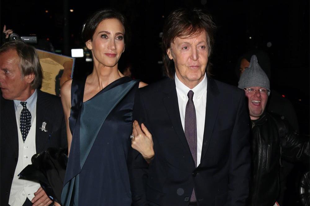 Paul McCartney with wife Nancy Shevell