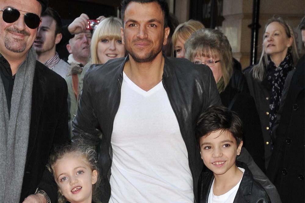 Peter Andre with Princess and Junior