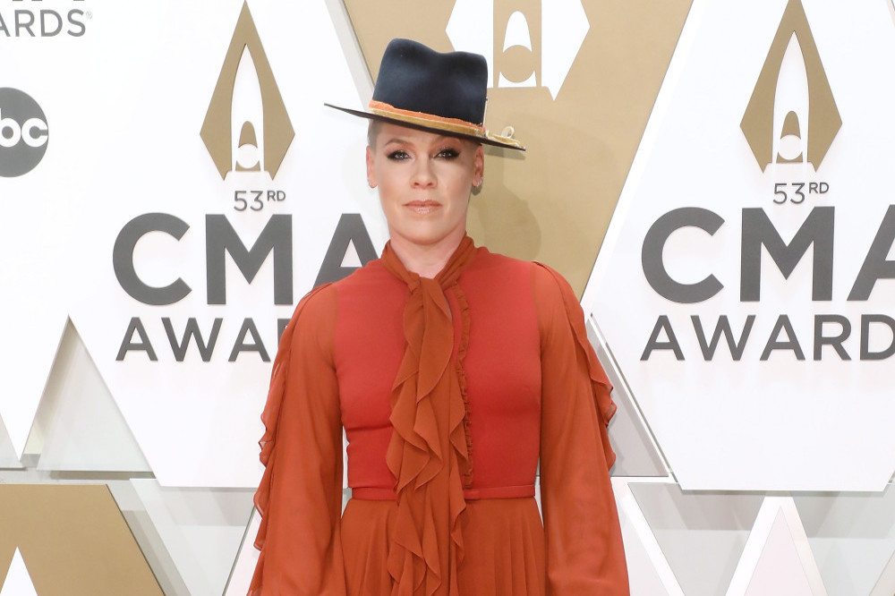 Pink has admitted making a joke about Madonna on TV wasn't a good idea