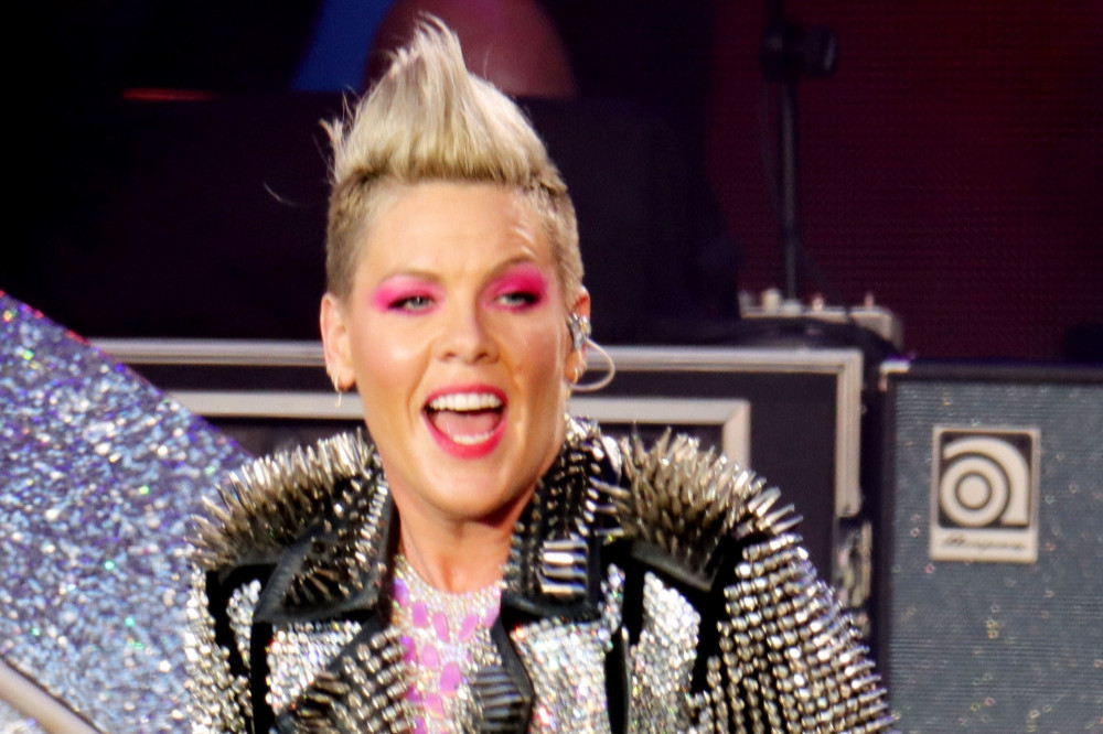 Pink was left stunned when a fan threw her mum’s ashes on stage in a pouch