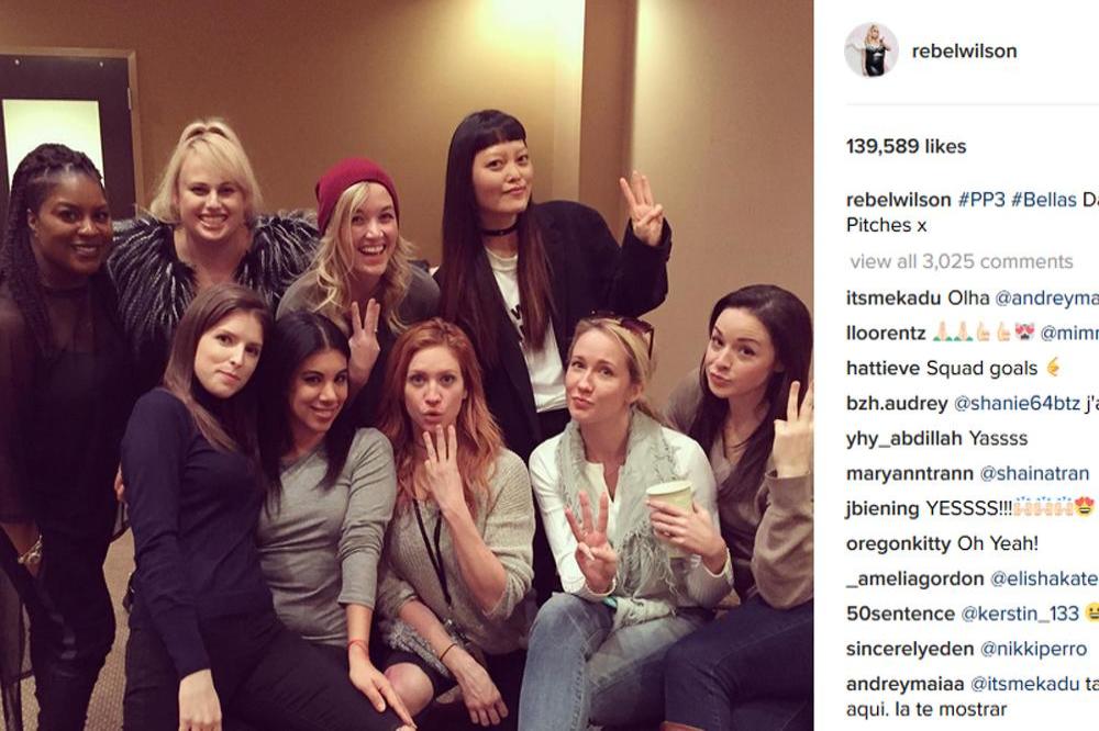 Pitch Perfect 3 stars [Instagram]