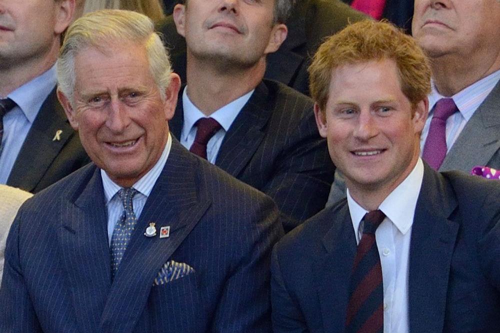 Prince Charles and his son Prince Harry