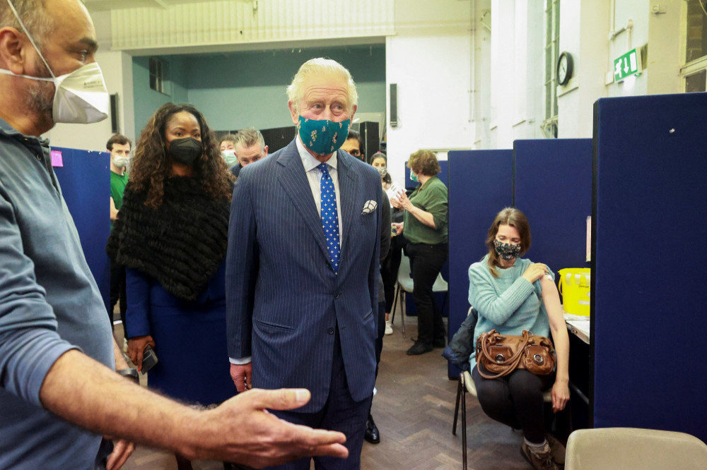 Prince Charles visits a vaccine centre